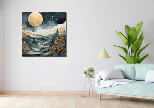 Obraz 90x90cm Szepty Nocnego Lasu na Arena.pl