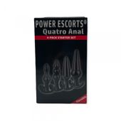 plug quatro anal plugs starter set  4 pack black