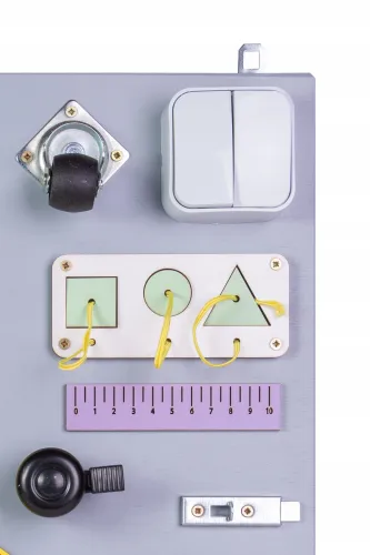 TABLICA MANIPULACYJNA SENSORYCZNA MONTESSORI 17W1 na Arena.pl