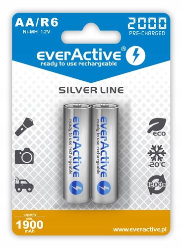 Akumulator AA (R6) Everactive 2000 mAh NiMH 2 szt. na Arena.pl
