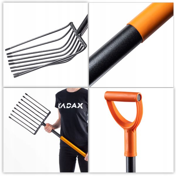 Widły Gable 9-Zębne Do Kamieni Tłucznia Metalowe zdjęcie 7