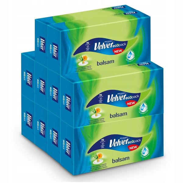 Velvet chusteczki Balsam 10 opak. zdjęcie 1