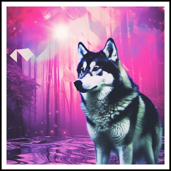 Plakat 100x100cm Wilczy Duch zdjęcie 3