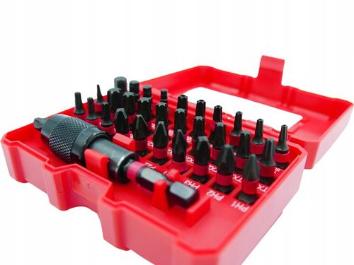 BITY MAGNETYCZNE WKRĘTAKI KOŃCÓWKI UDAROWE ZESTAW 32 EL. - PH PZ TX TXB HEX na Arena.pl