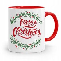 Kubek Czerwony Świąteczny Pod Choinkę Na Mikołaja Z Nadrukiem Ze Zdjęciem