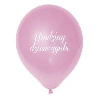 balony urodziny dziewczynki 12" 6szt.