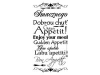 40X60CM SMACZNEGO WIELU JĘZYKACH OBRAZ DRUK