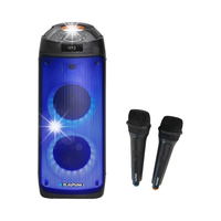 KOLUMNA AKTYWNA BLAUPUNKT PB06DB KARAOKE BT 2x MIKROFON FM AUX LED PENDRIVE