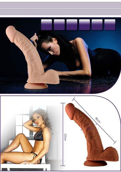 8.5"" Real Extreme Vibrating Dildo Flesh zdjęcie 6