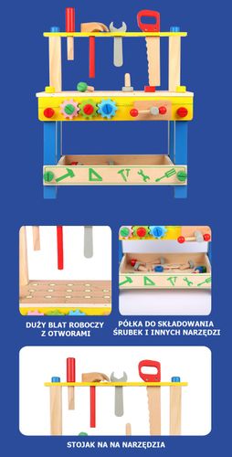 duży drewniany warsztat na Arena.pl