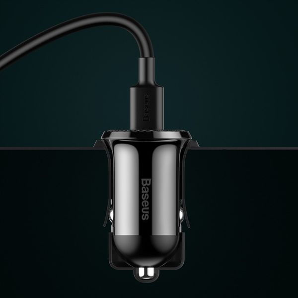 Baseusz Mini Ładowarka Samochodowa, Szybka 2xUSB, Kompaktowa zdjęcie 13