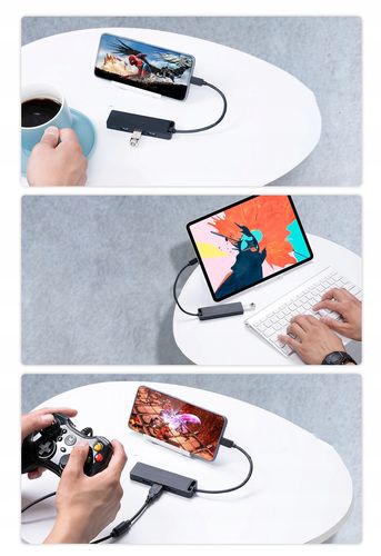 VENTION Type-C HUB 4xUSB3.0 + MicroUSB Power 0,5m na Arena.pl
