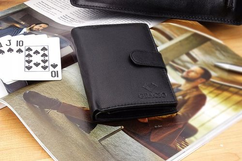 SKÓRZANY Męski Portfel ROZBUDOWANY Miękka Skóra na Arena.pl