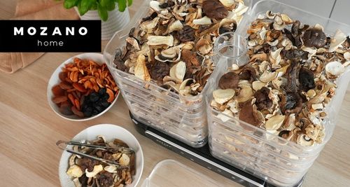 DUŻA SUSZARKA DO GRZYBÓW OWOCÓW WARZYW ZIÓŁ 6 SIT MOCNA 550W ZESTAW na Arena.pl