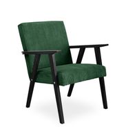 Fotel LISEK - PRL / zielony / noga czarna / PO14