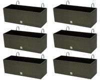 Doniczka balkonowa DRTC500 z uchwytem, 6 szt. | Umbra, Wymiary 19x50x19 cm, DIKEL