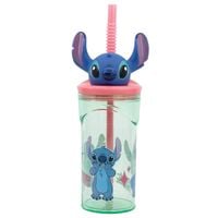 Kubek ze Słomką Stitch Flowers 3D 360 ml