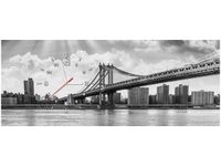 100X40CM ZEGAR BROOKLYN NOWY JORK OBRAZ
