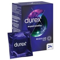 DUREX Performa Prezerwatywy PRZEDŁUŻAJĄCE STOSUNEK Lubrykowane 24 sztuki