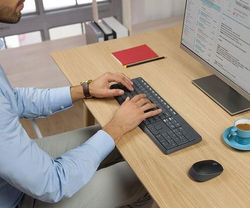 ZESTAW BEZPRZEWODOWY KLAW+MYSZ LOGITECH MK235 na Arena.pl