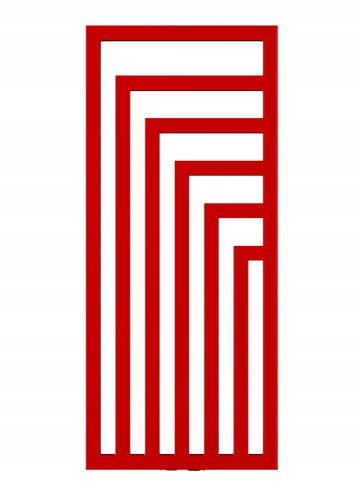 GRZEJNIK DEKORACYJNY SUN 1400/520 CZERWONY na Arena.pl