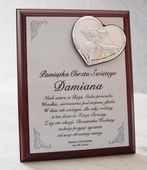 Prezent Pamiątka Chrztu Świętego srebrna obrazek