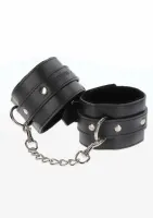 taboom wrist cuffs regulowane kajdanki z welurowym podszyciem czarne