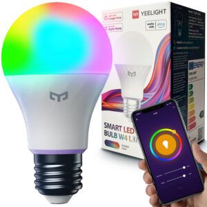 Żarówka LED E27 A60 RGB Yeelight Ściemnialna Inteligentna WiFi SMART zdjęcie 3
