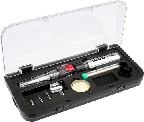 lutownica gazowa 3in1 z akcesoriami z zapłonem piezo - yt-36706 na Arena.pl