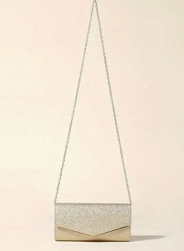 TOREBKA DAMSKA KOPERTÓWKA WIZYTOWA WIECZOROWA NA RAMIĘ DAMSKA ZŁOTA BROKAT na Arena.pl