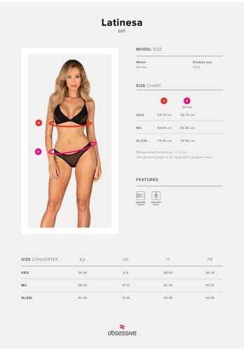 latinesa komplet 2 częściowy  m/l na Arena.pl