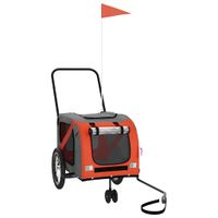 Przyczepka rowerowa dla zwierząt, tkanina Oxford i żelazo