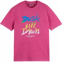 T-SHIRT męski różowy Scotch Soda rozmiar S