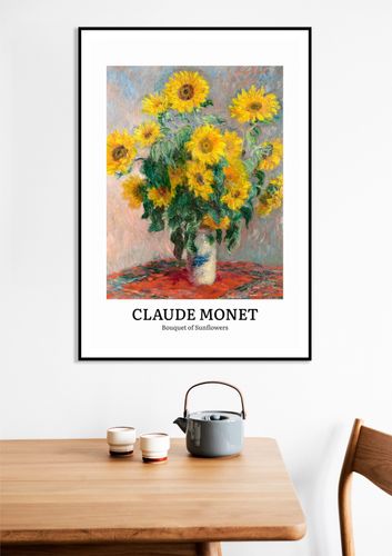 Plakat 40x60cm Design Sunflowers, Monet Vintage do Salonu na Arena.pl