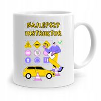 Dla Instruktora Kubek Prezent Najlepszy Instruktor Z Nadrukiem Ze Zdjęciem