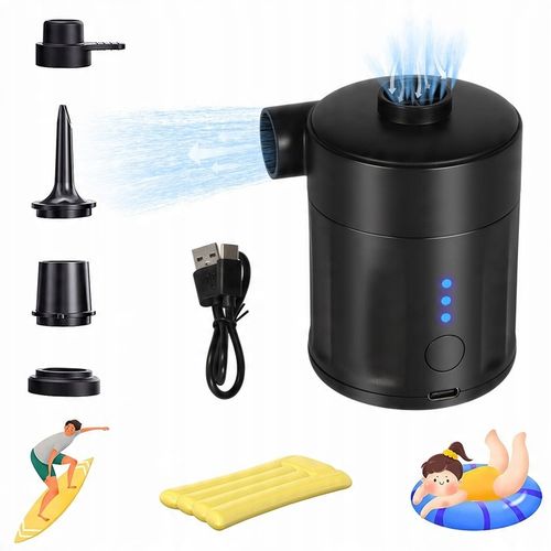 AKUMULATOR MINI POMPA ELEKTRYCZNA NADAJE SIĘ DO PONTONÓW/MATERACY 4000mah na Arena.pl