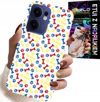 ETUI DO OPPO FIND X5 LITE - ŁAPKI KOŚCI PIES PATROL BAJKI + SZKŁO