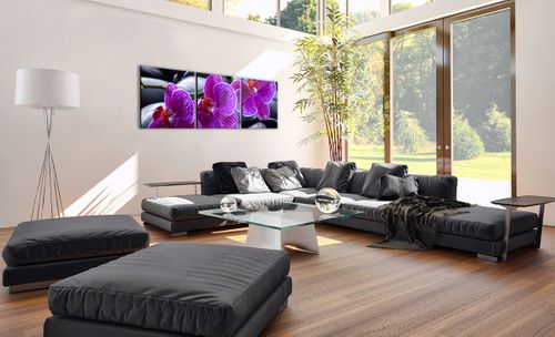 Obraz Na Płótnie - Storczyk Kamień - 150X50 Cm - Ca150X50-0440 na Arena.pl