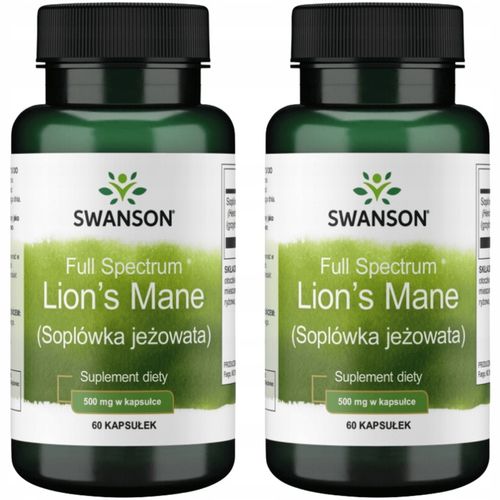 2x SWANSON FS Lion's Mane Soplówka Jeżowata 60K na Arena.pl