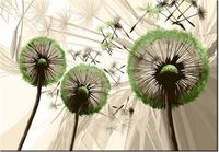 100 70CM OBRAZ PŁÓTNO DMUCHAWCE ZIELENI PŁÓTNO RAMA