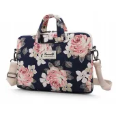 Torba Canvaslife Briefcase na laptopa 15-16'' - granatowo-różowa