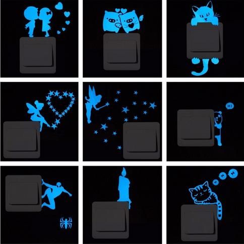 Fluorescencyjna naklejka ścienna - ufo na Arena.pl