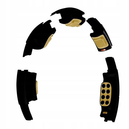 HHM13 NEW HULA HOP BLACK/GOLD Z MAGNESAMI I OBCIĄŻNIKIEM + LICZNIK HMS na Arena.pl