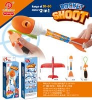 DLA DZIECI CZERWONY SAMOLOT Z WYRZUTNIĄ