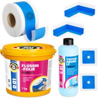 Hydroizolacja Zestaw Folia w płynie 7kg Grunt 1l Taśma 5m
