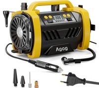 KOMPRESOR SAMOCHODOWY 12V 230V SPRĘŻARKA PRZENOŚNA BEZOLEJOWY POMPKA