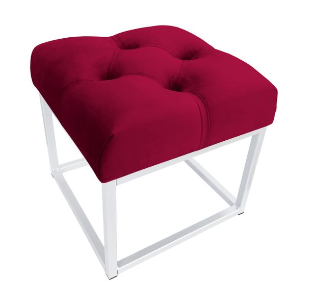 Pufa CHESTERFIELD LOFT ławka postawa biała MG31 zdjęcie 1