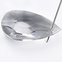 ŁEZKI PLASTIK PRZEZROCZYSTE 14x28MM 8SZT