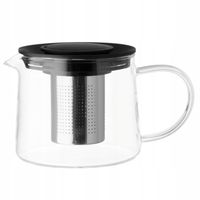 DZBANEK NA HERBATĘ SZKLANY Z ZAPARZACZEM MINIMALISTYCZNY 600 ML 17X11,5 CM