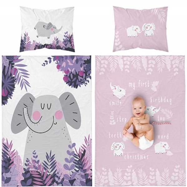 Pościel Bawełniana 100x135cm SŁOŃ zdjęcie 1